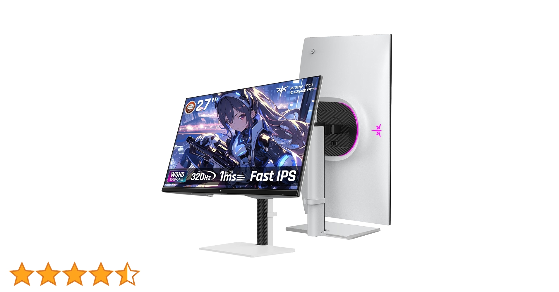 Amazon.co.jp: KEY TO COMBAT 27インチ WQHD (2560x1440) 300Hz(OC